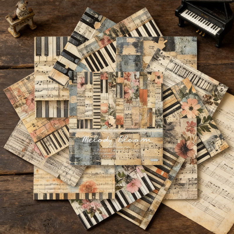 6 inch Melody Bloom Scrapbook Paper Pad SKP451