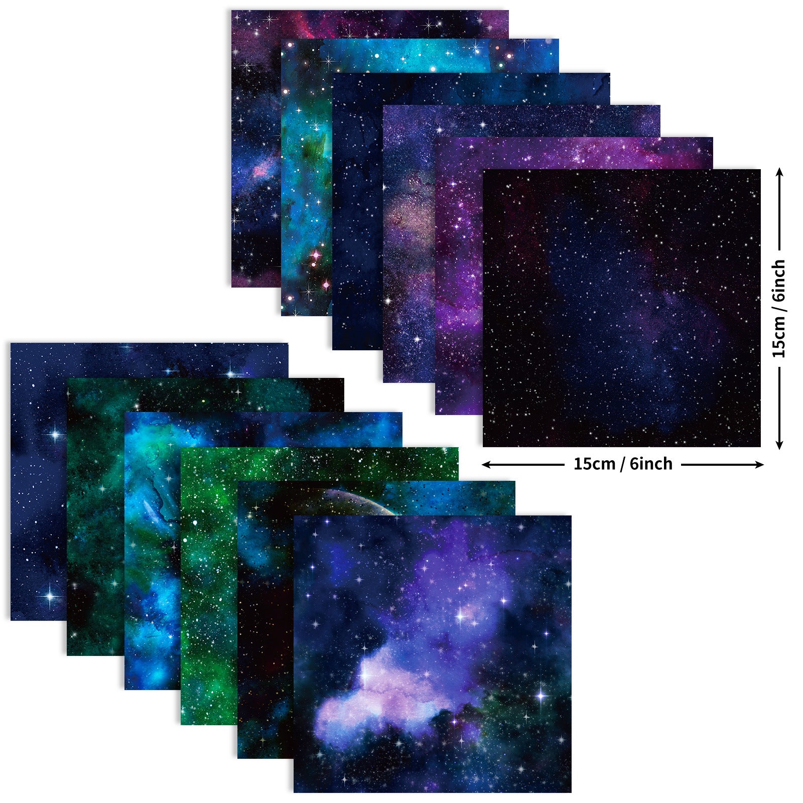 6 inch Galaxy Scrapbook Paper Pad PA309