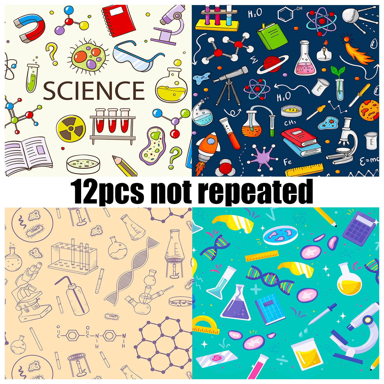 6 inch Science Lab Scrapbook Paper Pad PA869