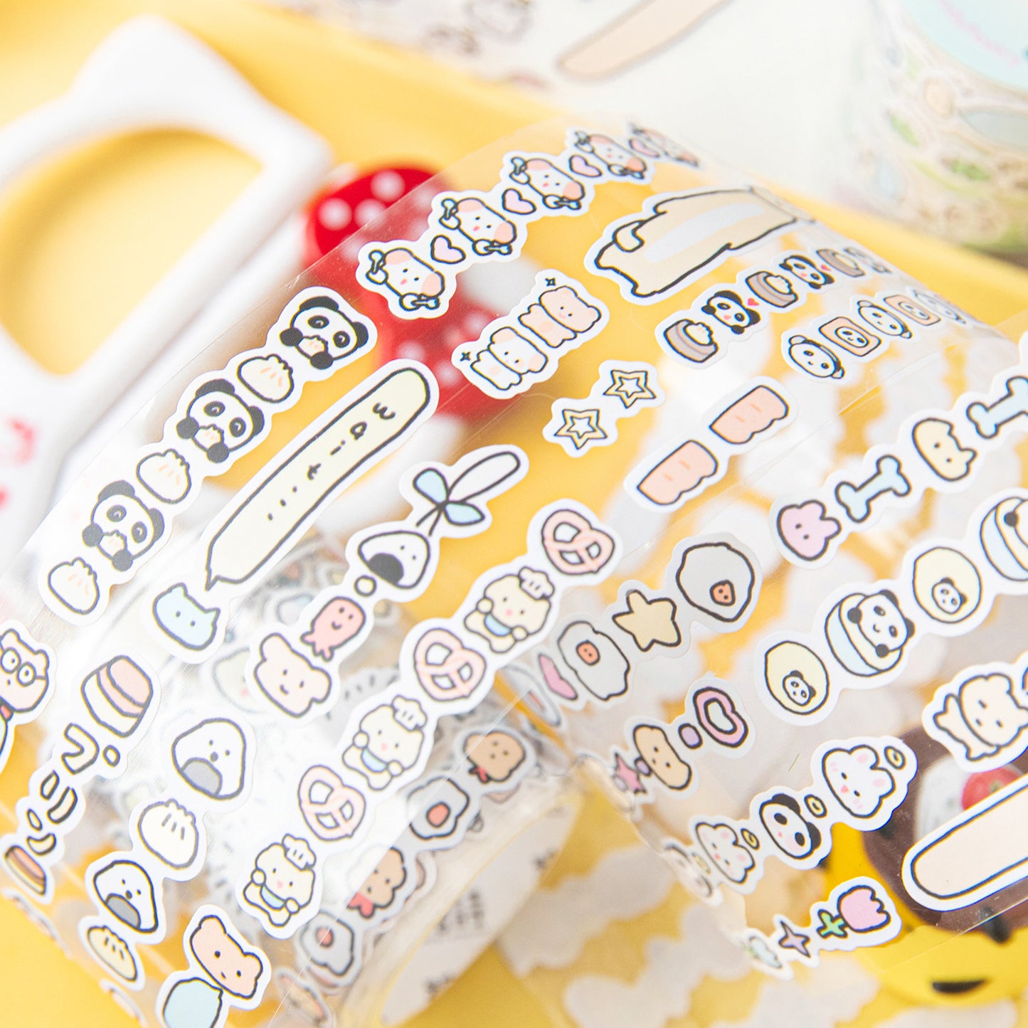 1 Roll Cute Symbol Die-cut Stickers Tape KACC