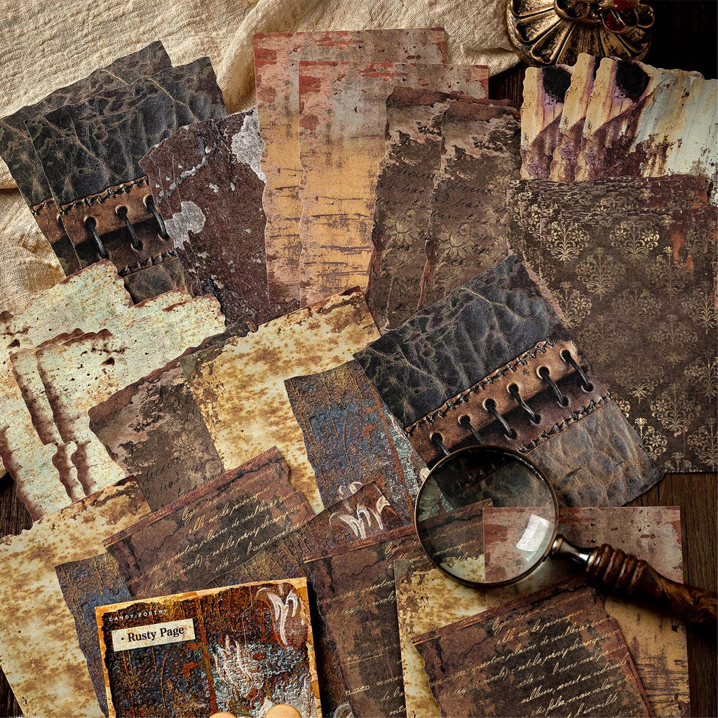 30 Pcs Creative Vintage Junk Journal Paper BBXY