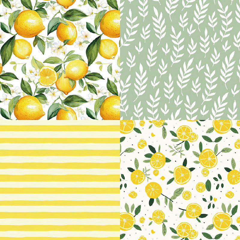 6 inch Lemon Scrapbook Paper Pad SKP430