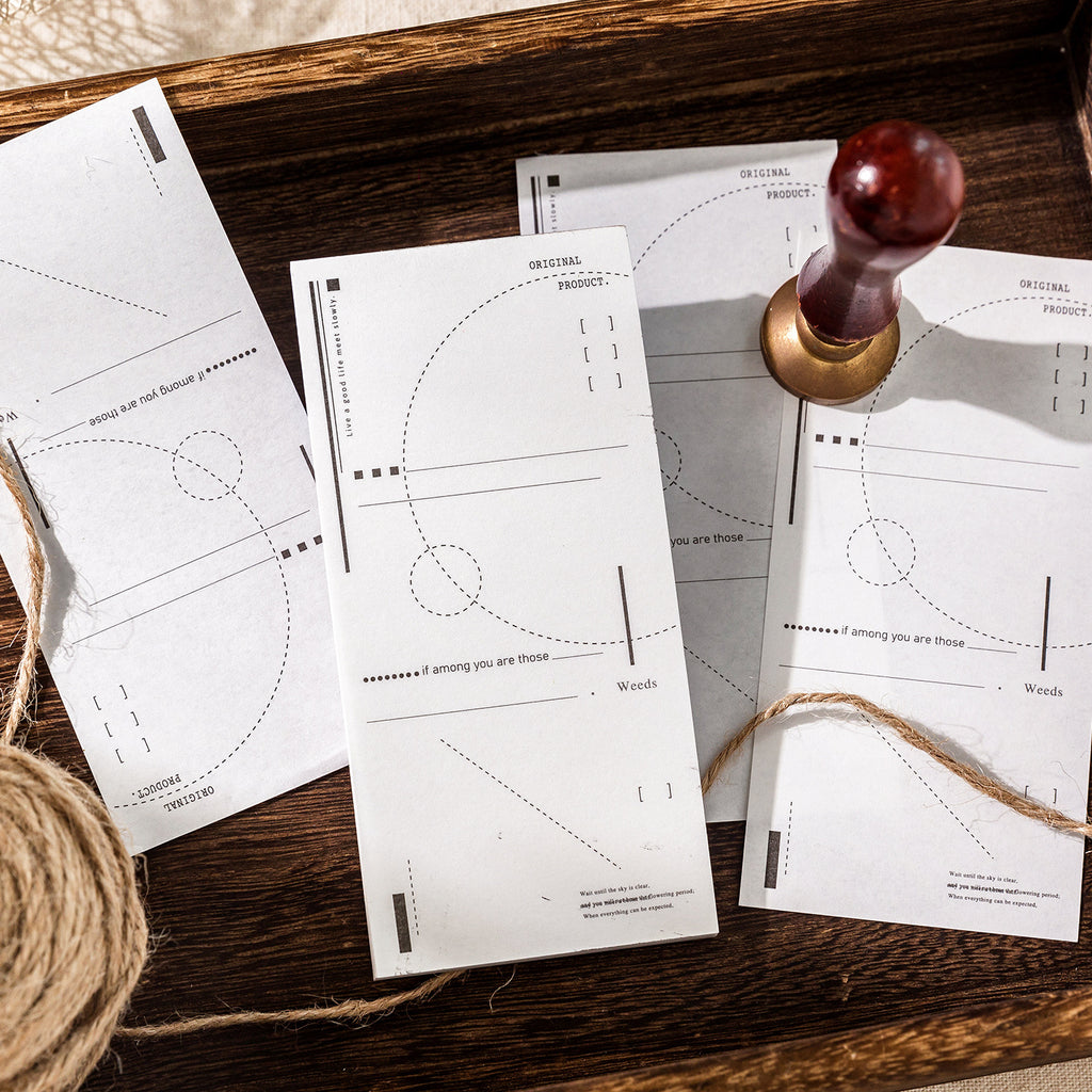 50 Pcs Vintage Notepad Paper SYJC