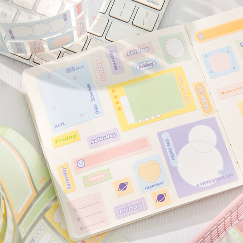 1 Roll Creative Planner Note Stickers LMSZ