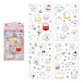4 Pcs Kawaii Cartoon Cats PET Stickers - Berry Cat
