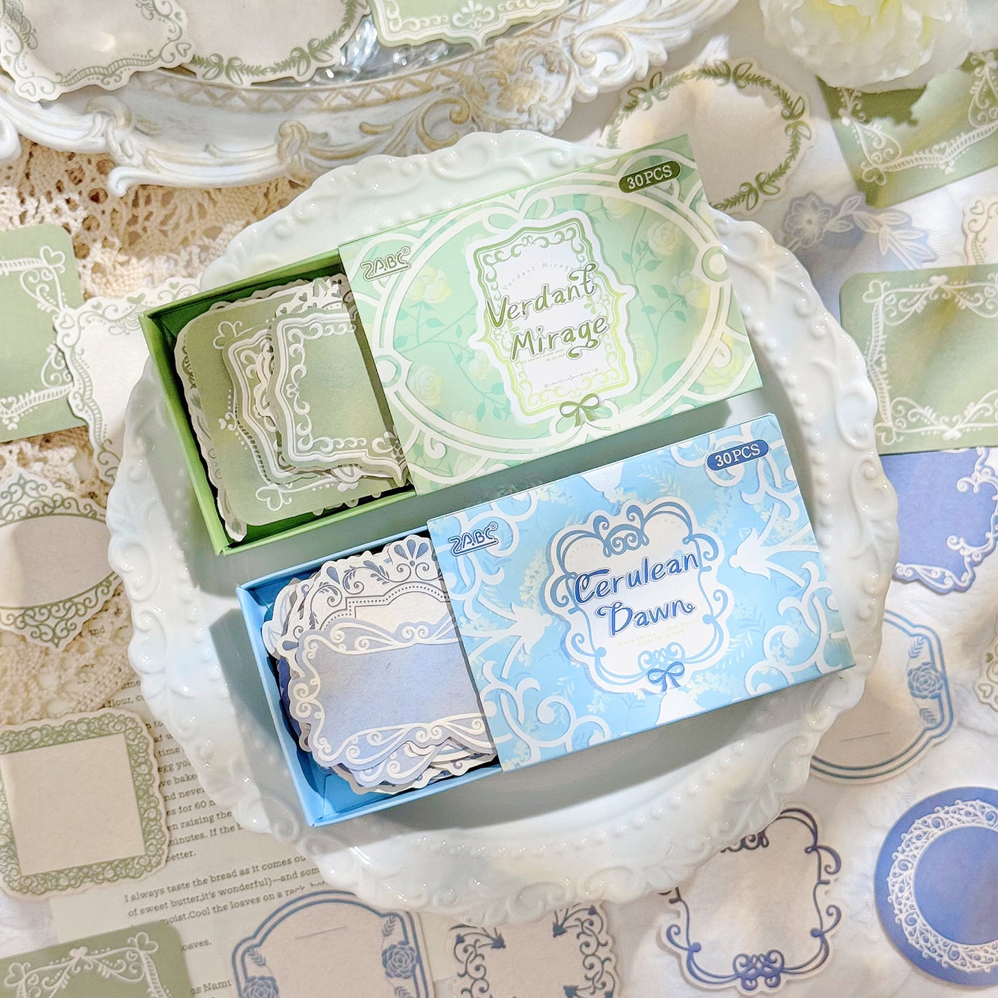 20 Pcs Emossed Paper and Journal Paper DSXS