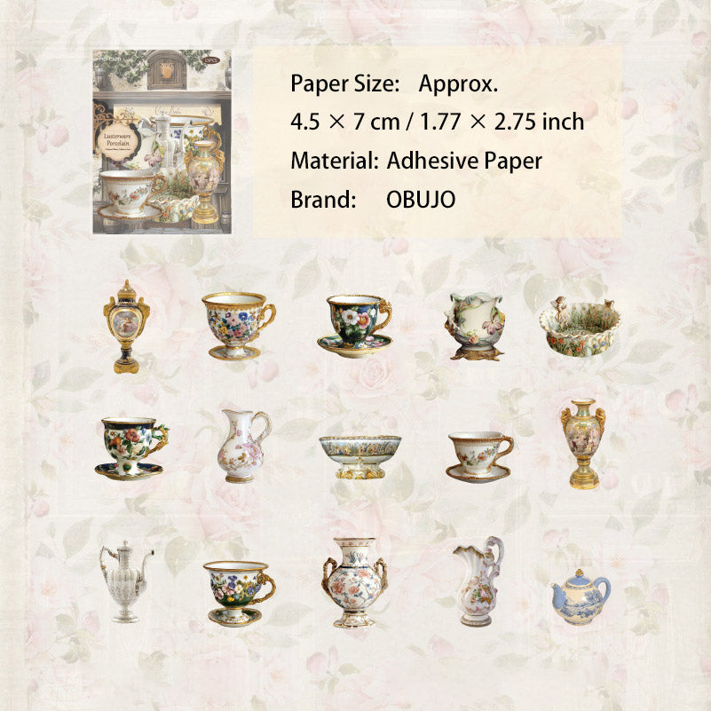 30 Pcs Antique Themed Stickers ZGCPG