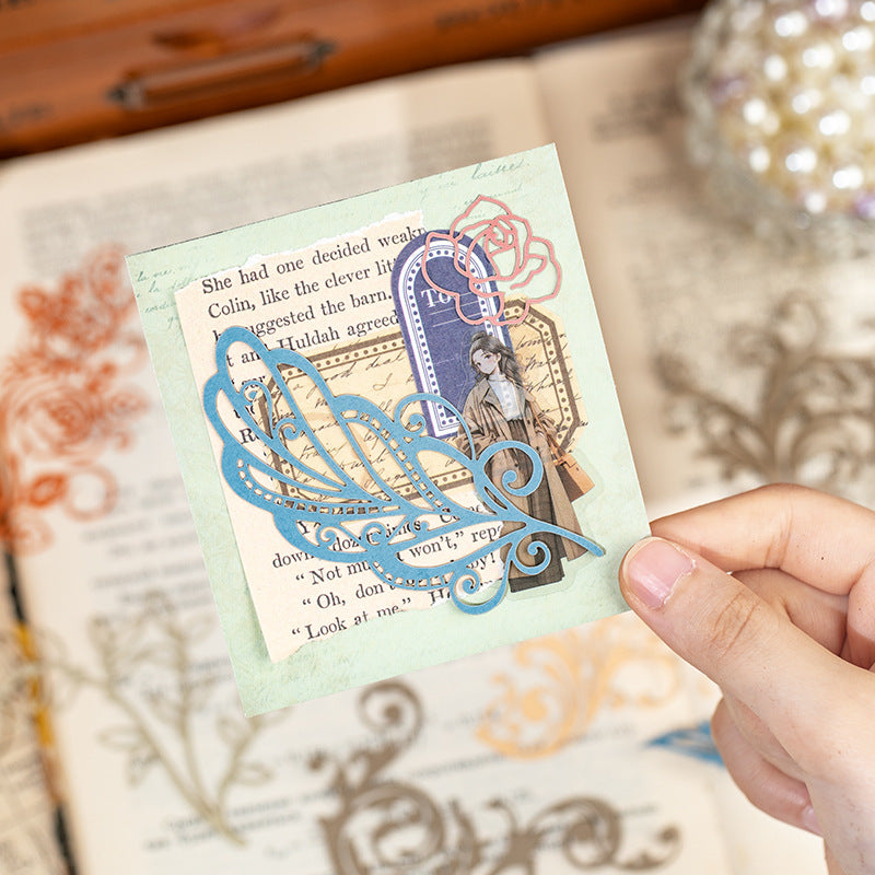 20 Pcs Hollow Cutout Paper Flower Leaf ZMFH