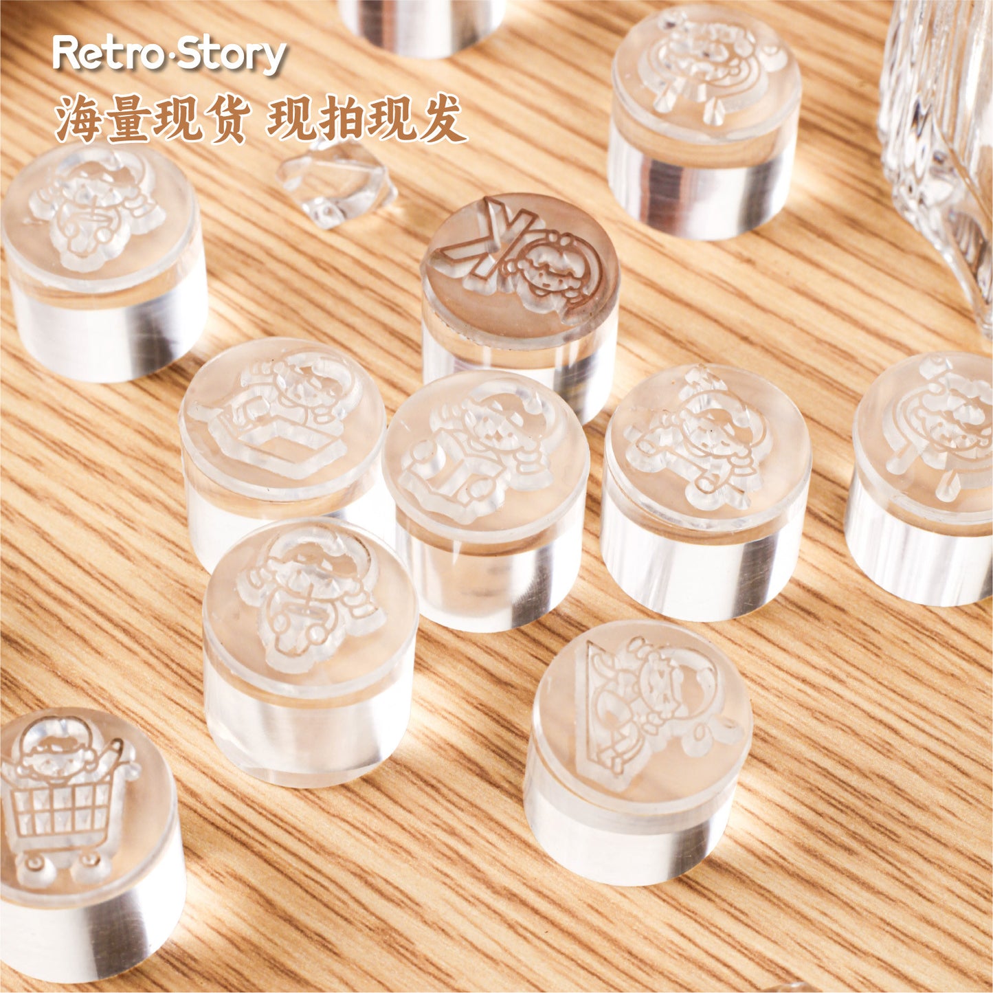 Cute Girl Daily Acrylic Stamp RCDK