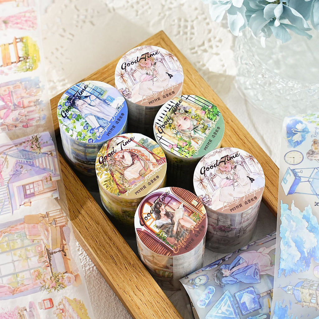 1 Roll Lifestyle PET Stickers Tape MHSG