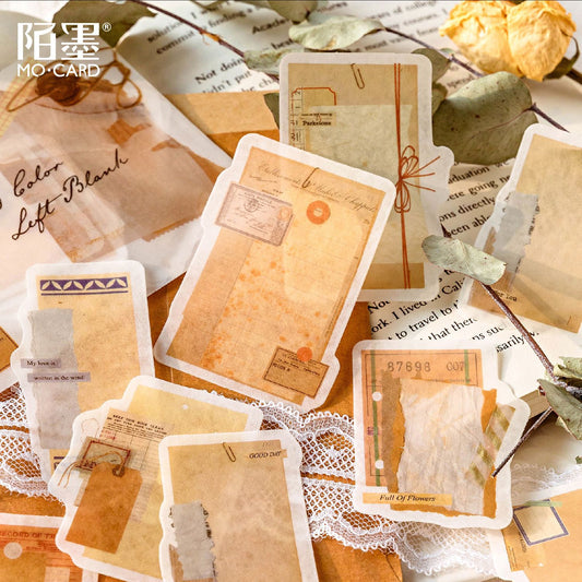 30 Pcs Vintage Collage Washi Stickers SPPT