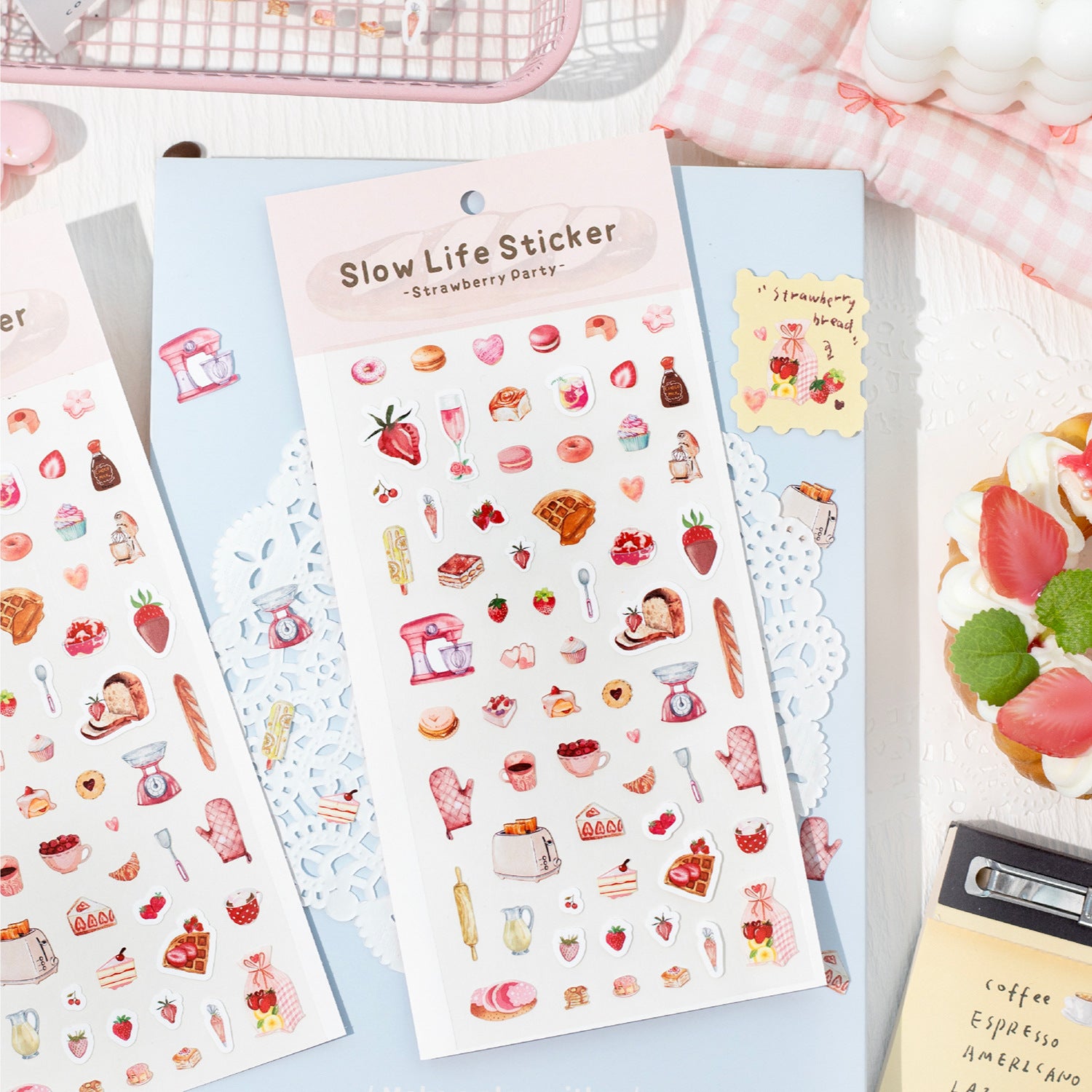 1 Sheet Food Theme Planner Stickers MSHX