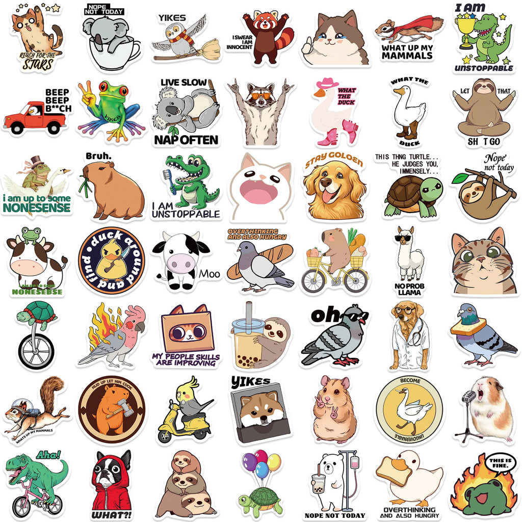 50PCS Funny Sarcastic Meme Vinyl Stickers FUN17
