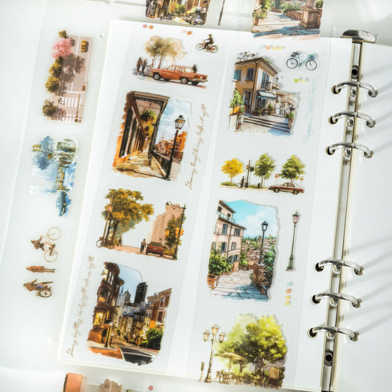 1 Roll City Corner PET Stickers Tape DSYJ