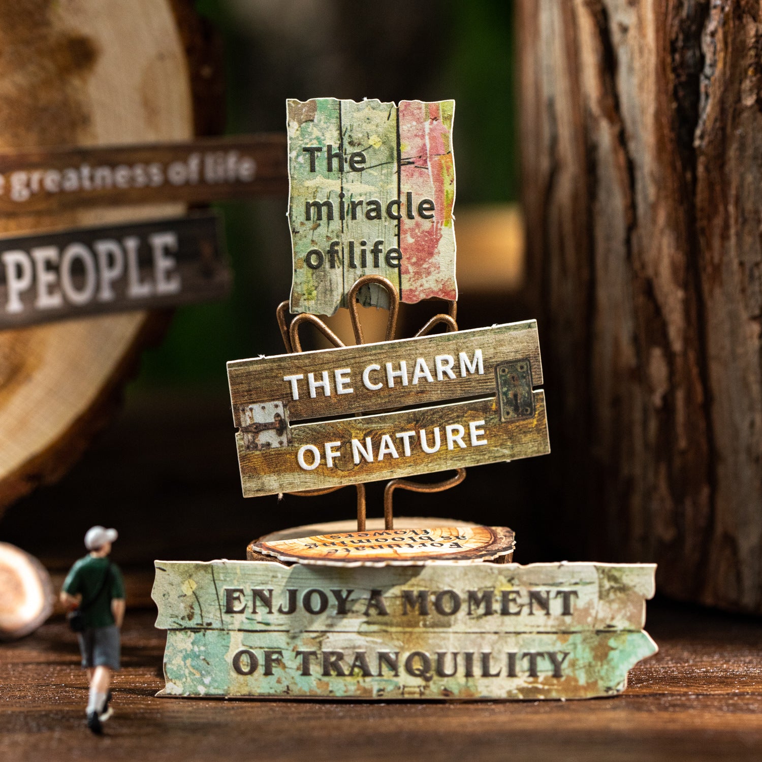 25 Pcs Woolen Words Embossed Stickers MWSY