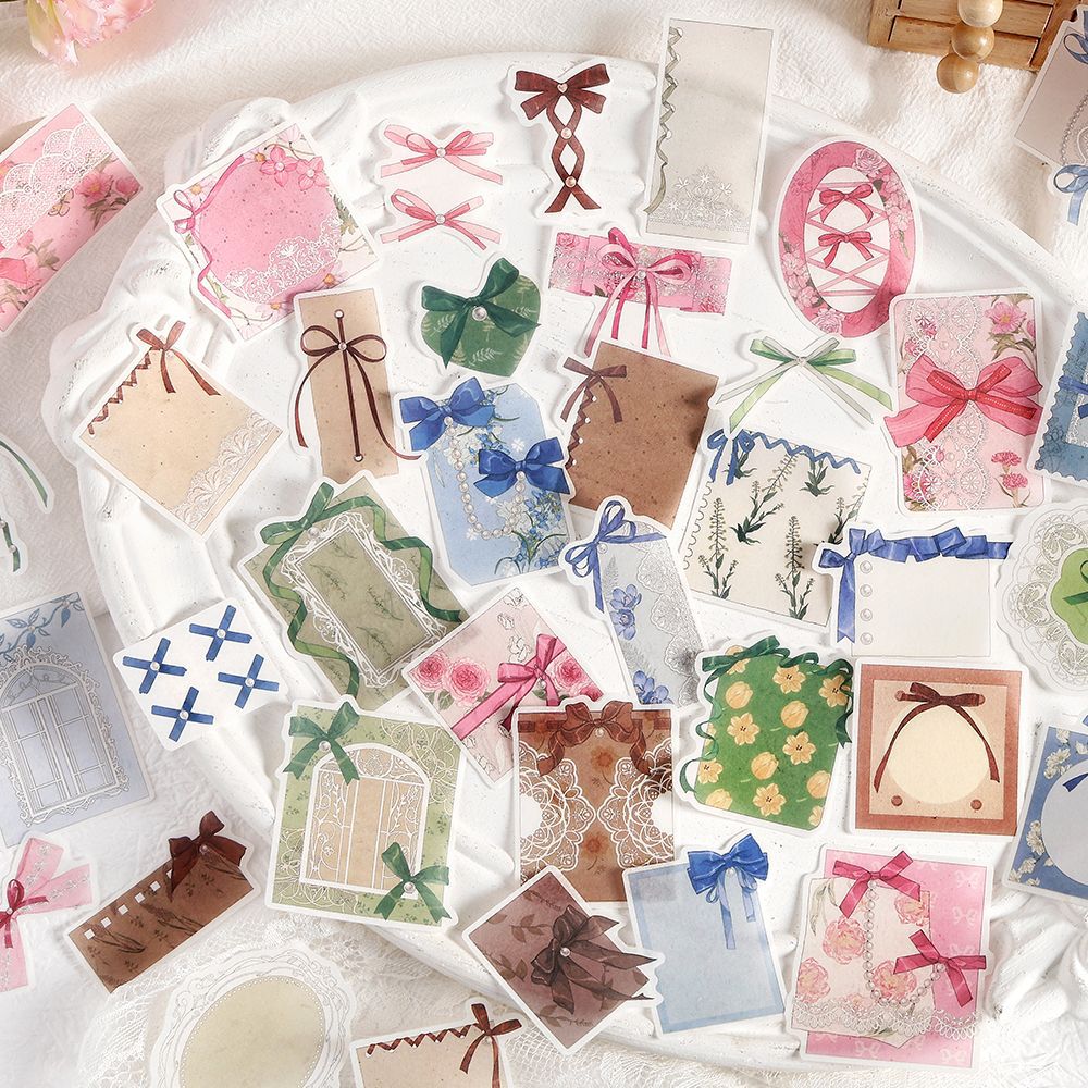 30 Pcs Bow-knot Themd Washi Stickers WRMX