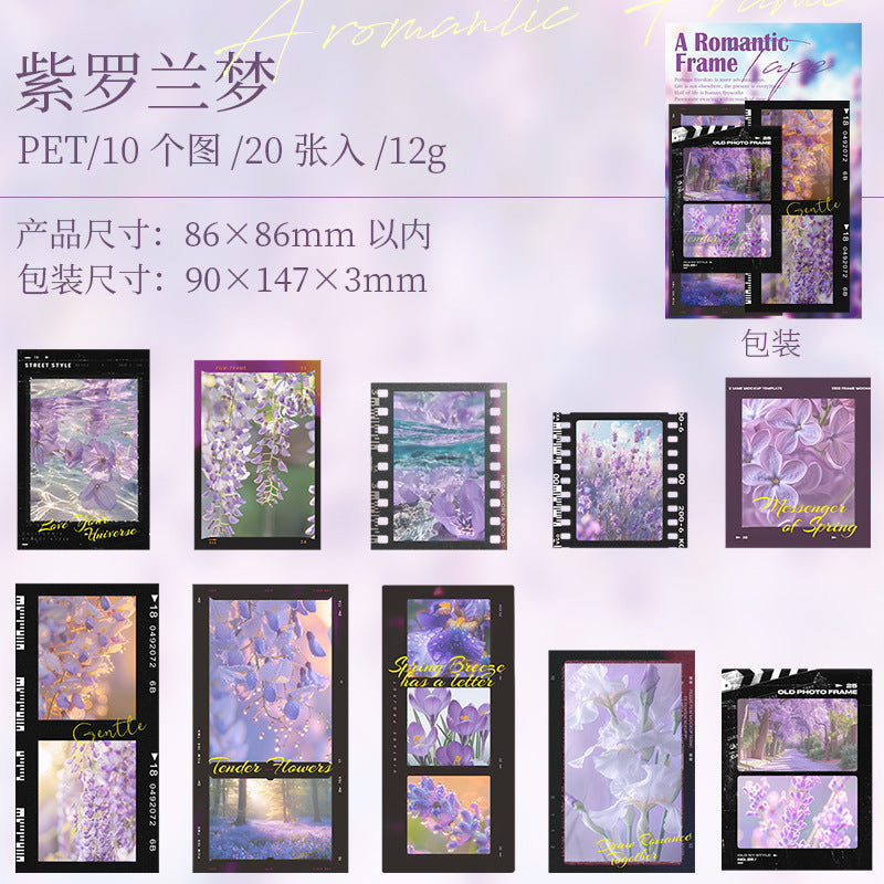 20 Pcs Movie Film PET Stickers YZLM