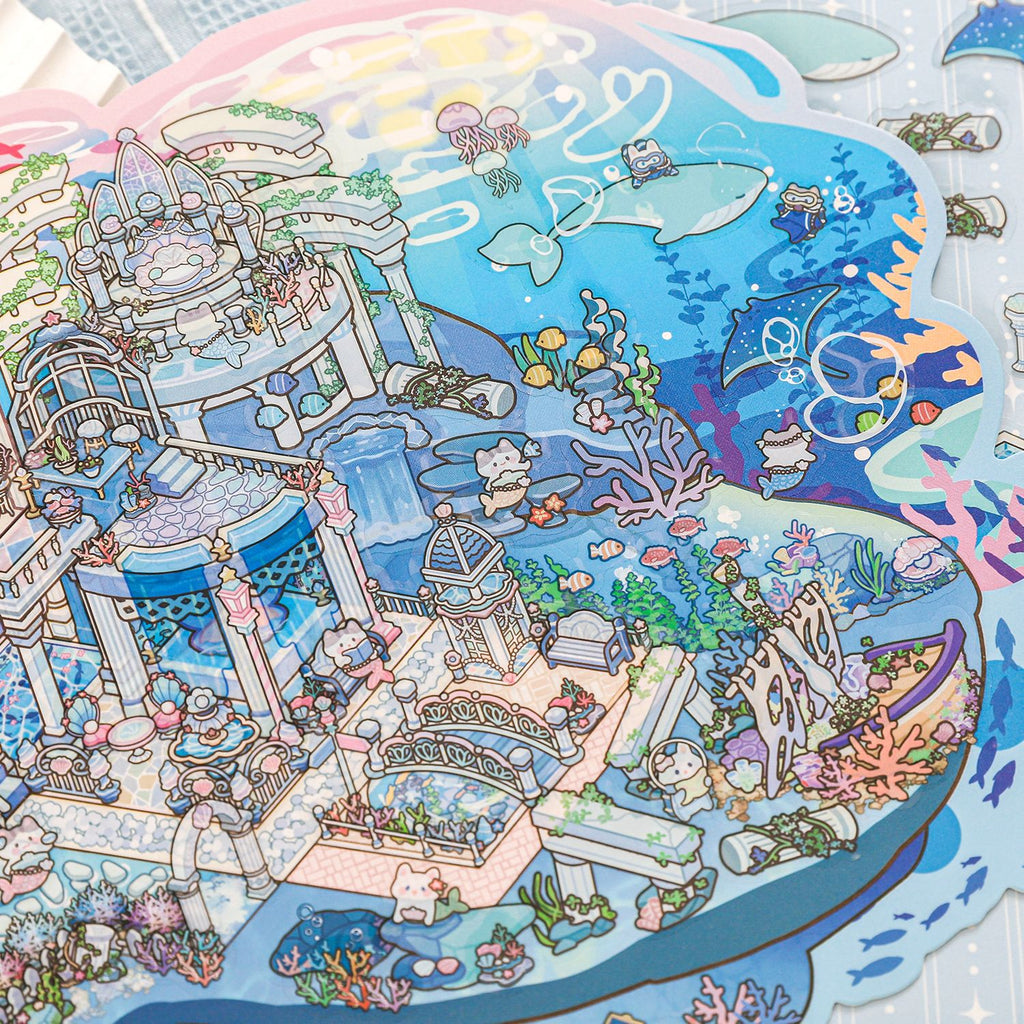 3D Amusement Park Scene Diy Stickers Kit HJMY