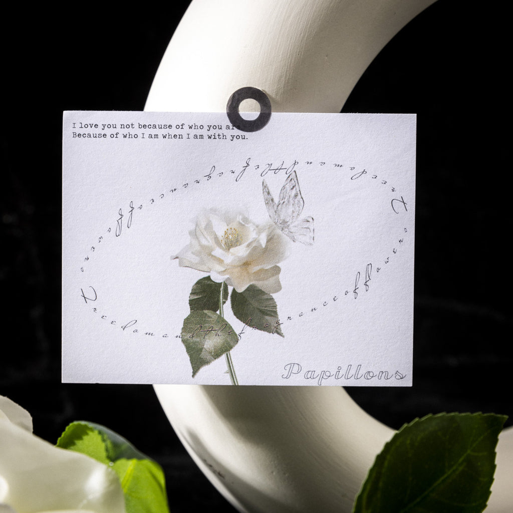 80 Pcs White Flower Notepad SCHX