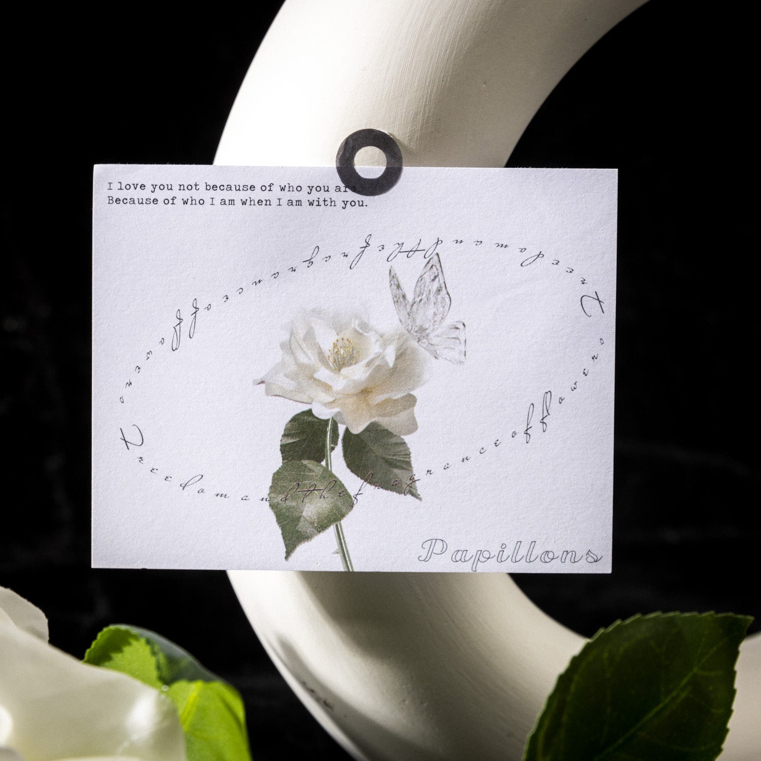 80 Pcs White Flower Notepad SCHX