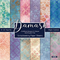 6 inch Damask Scrapbook Paper Pad SKP608