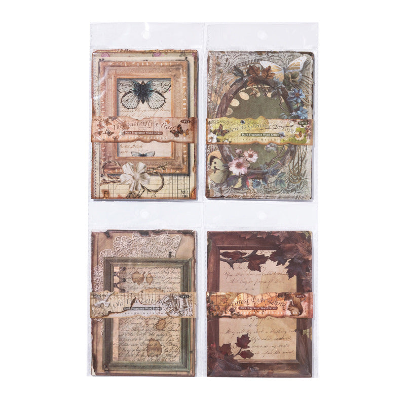 30 Pcs Vinage Scrapbook Paper AXMS