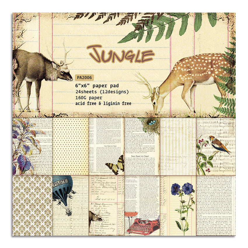 6 inch Scrapbook Paper Pad JYY6007
