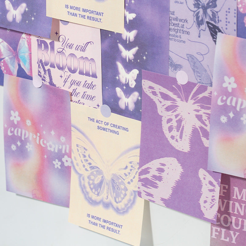 30 Pcs Butterfly Themed Scrapbook Paper MJWJ