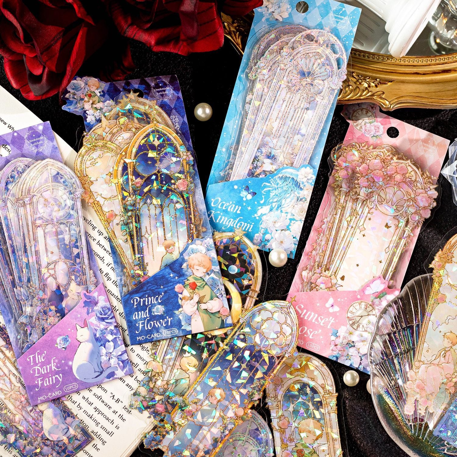 10 Pcs Bookmark and Stickers XYXH