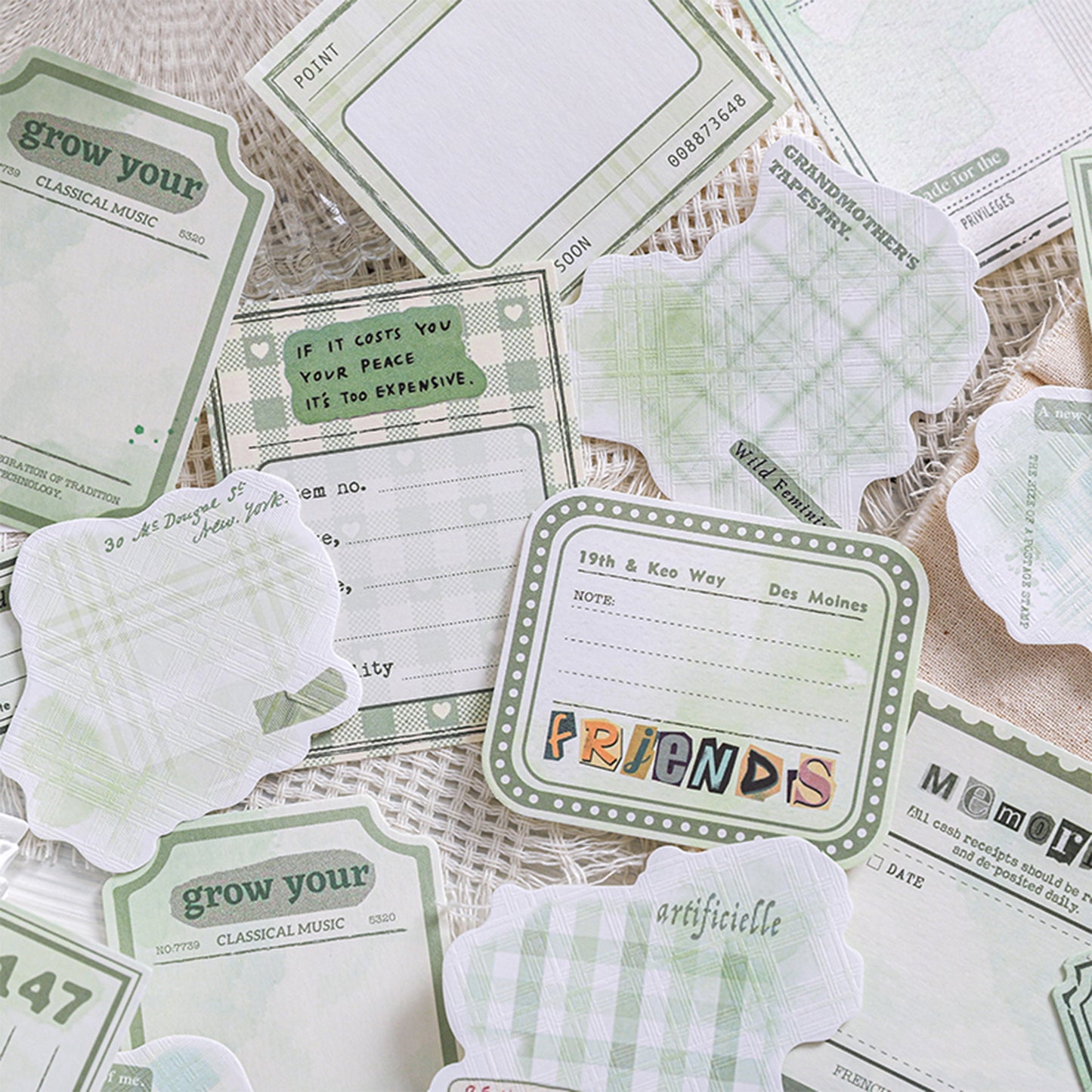 30 Pcs Grid Notepad Paper GWJSB