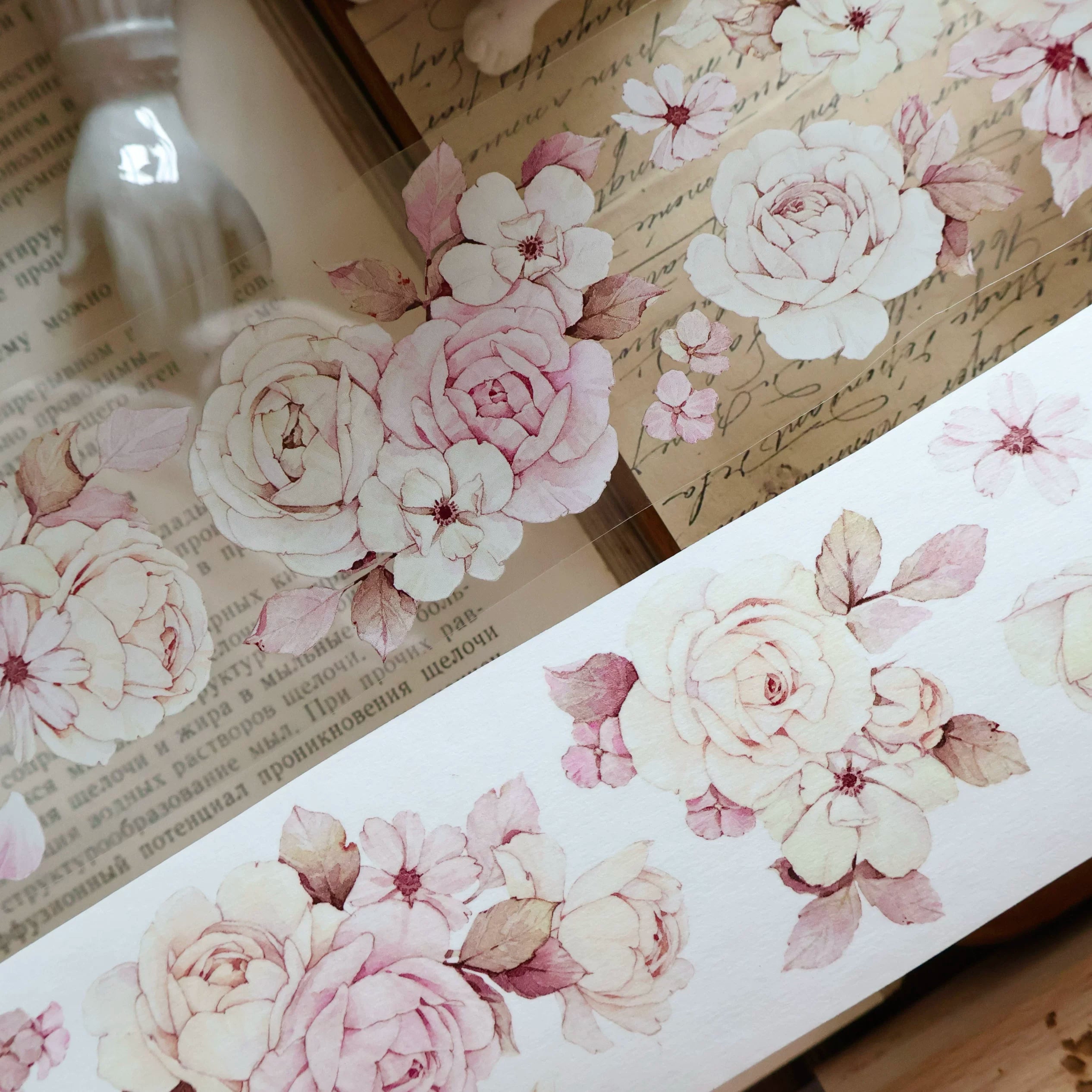 Floral Decorative Tape Rolls- Jade Whispers
