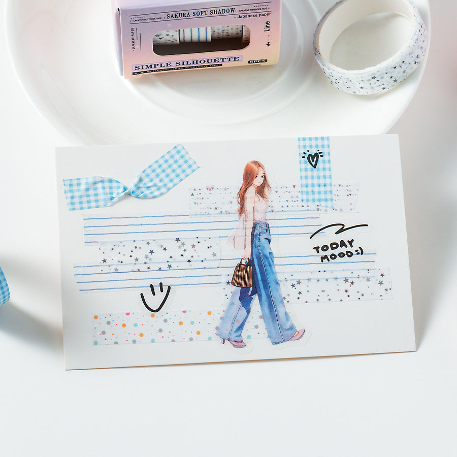 5 Rolls Basic Washi Tape Set QMHF