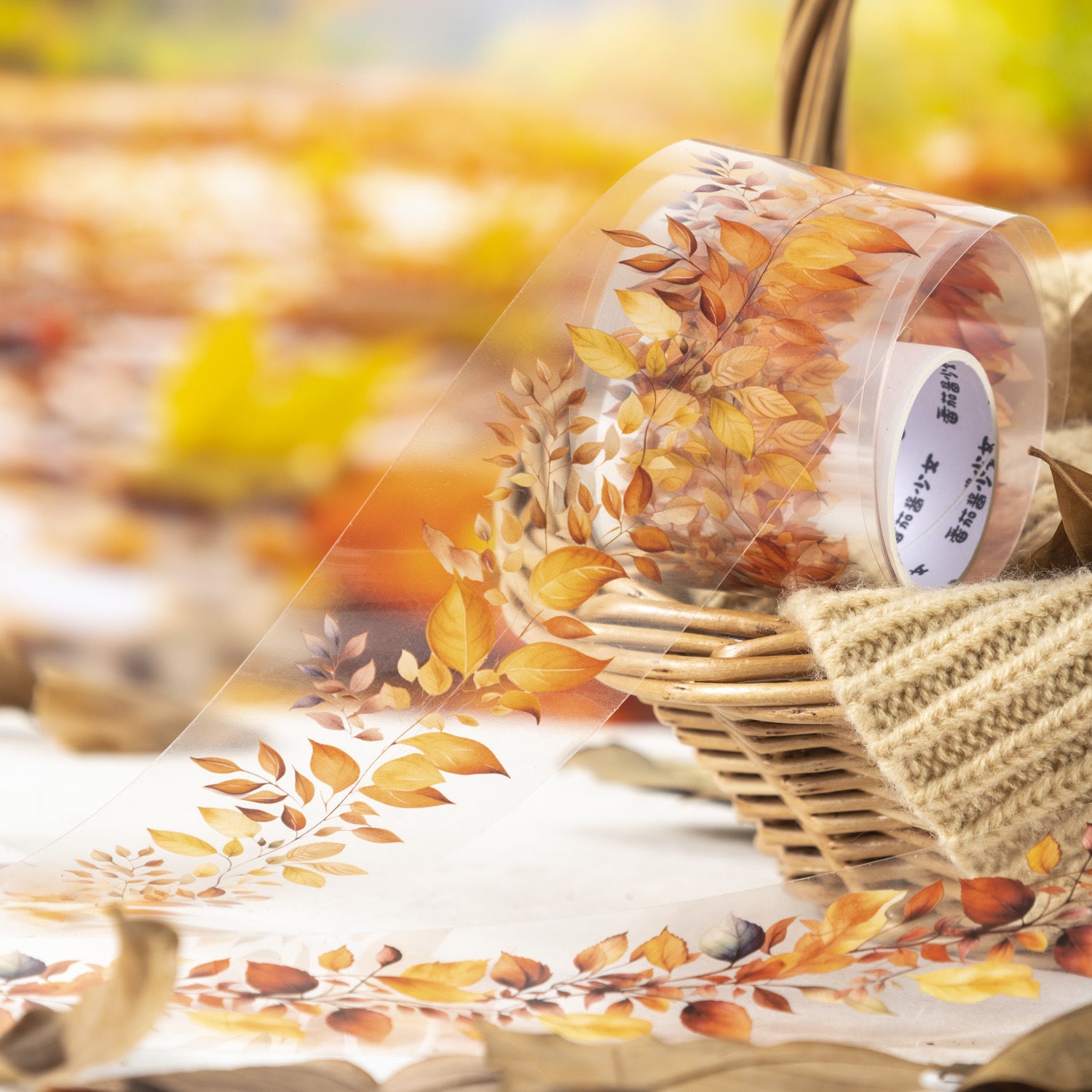 1 Roll Autumn Themed PET Tape HHQY