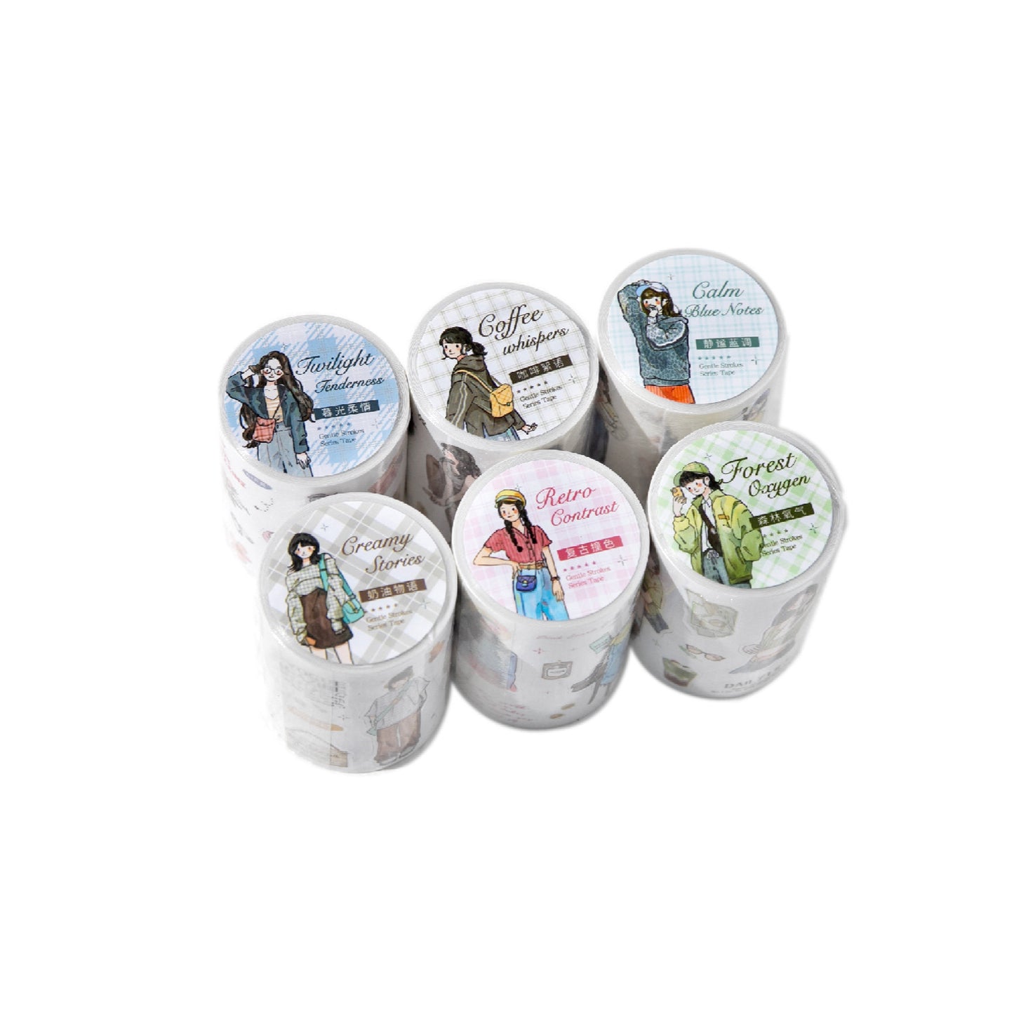 1 Roll Fashion Girl Stickers Tape WRBC