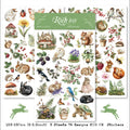 3 Sheets Rub on Stickers - Woodland