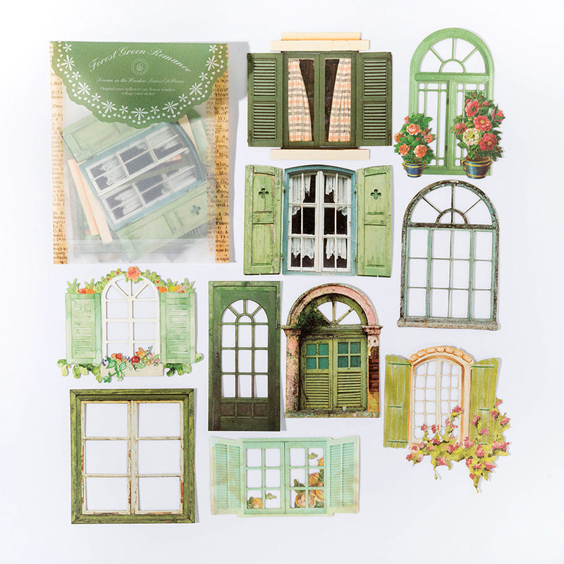 10 Pcs Windows of Time Sticker Pack CZMJA