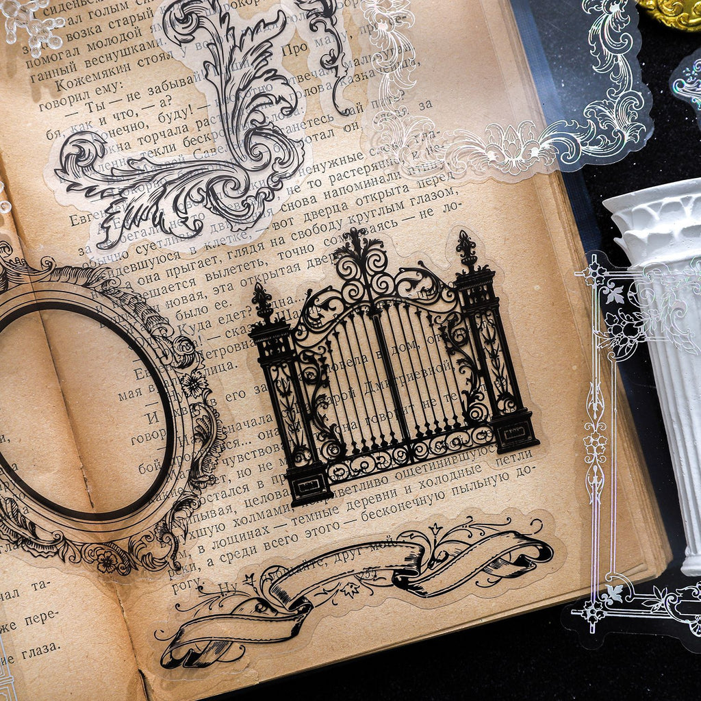 10 Pcs Vintage Frame Border PET Stickers SKLTYL