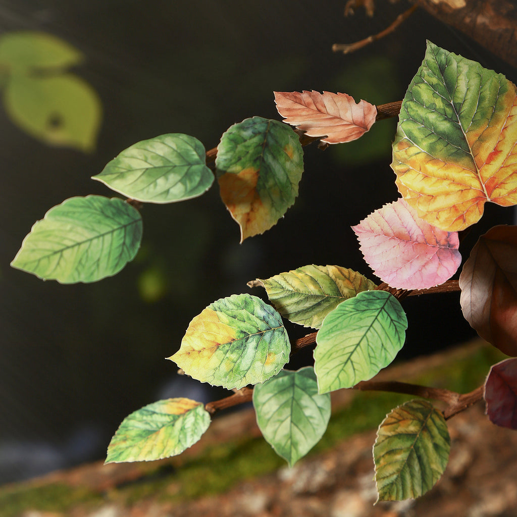 45 Pcs Leaf PET Stickers YPSY