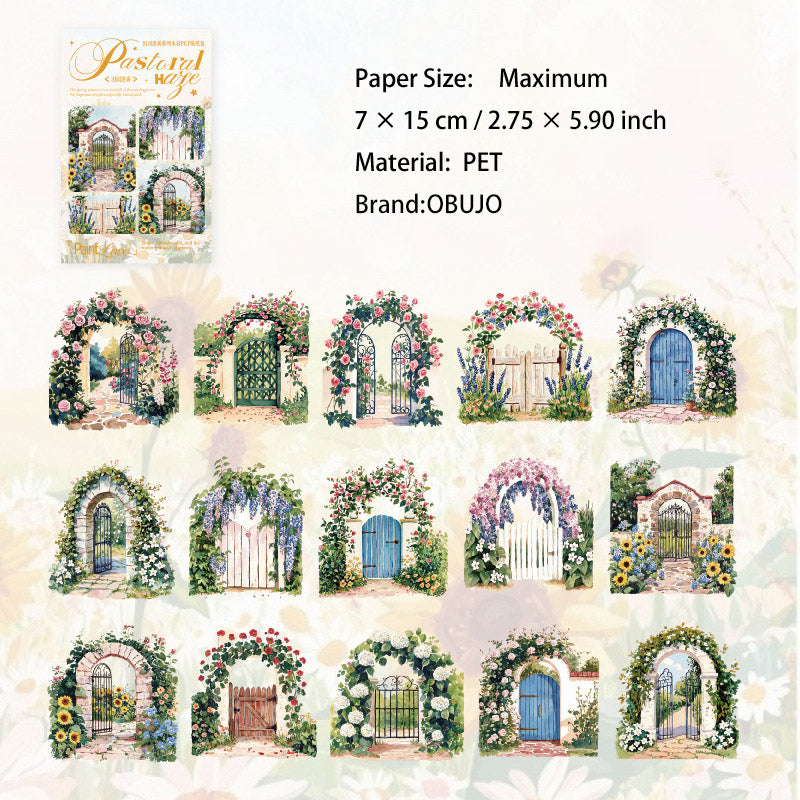 30 Pcs Garden Theme PET Stickers TYMW