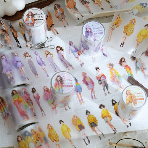 1 Roll Fashion PET Tape Stickers SNXN