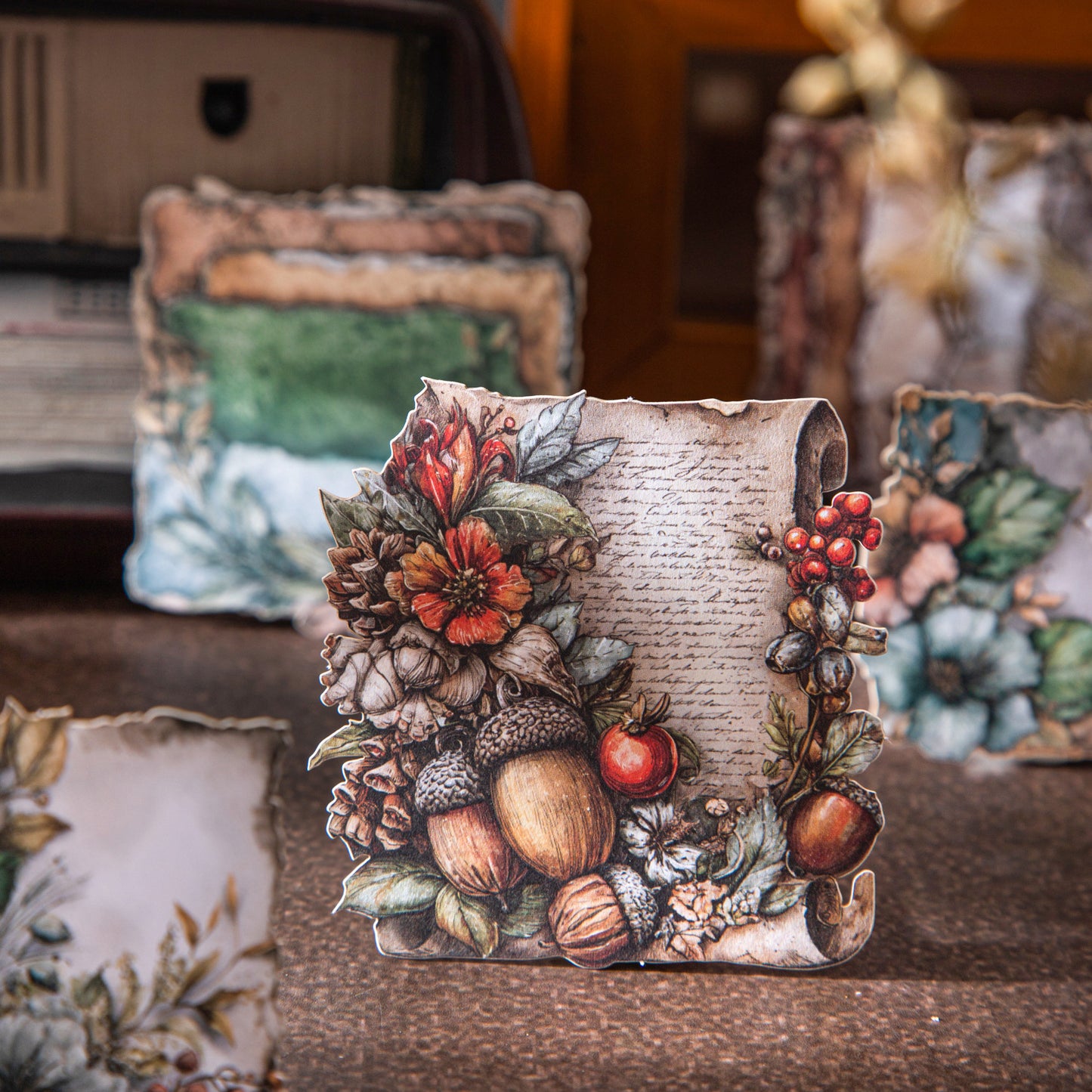 10 Pcs Vintage Cardstock Stickers JYPZ