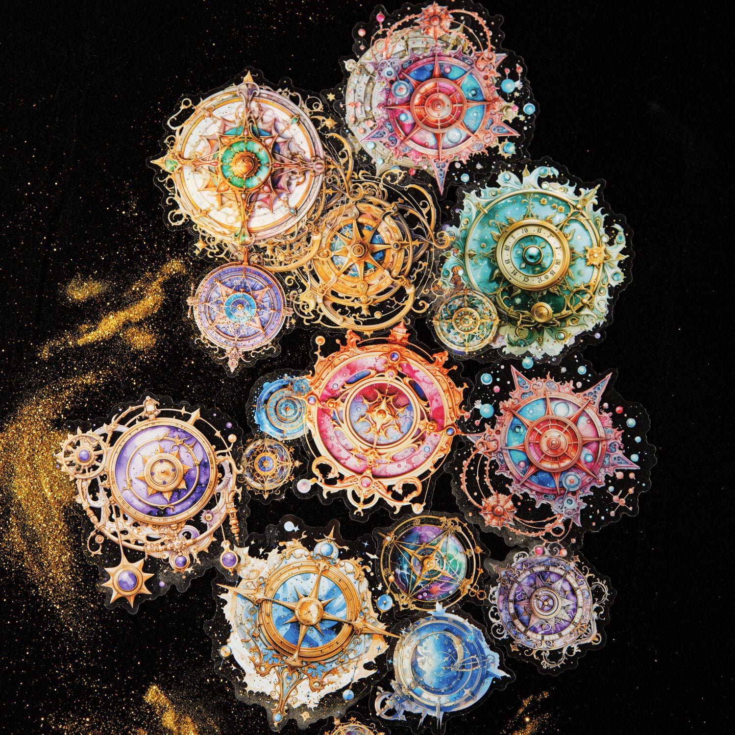 20 Pcs Magic Themed PET Stickers MFXP