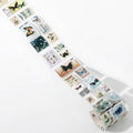 Vintage Philately Stamp PET Sticker Sheet Strip- Butterfly