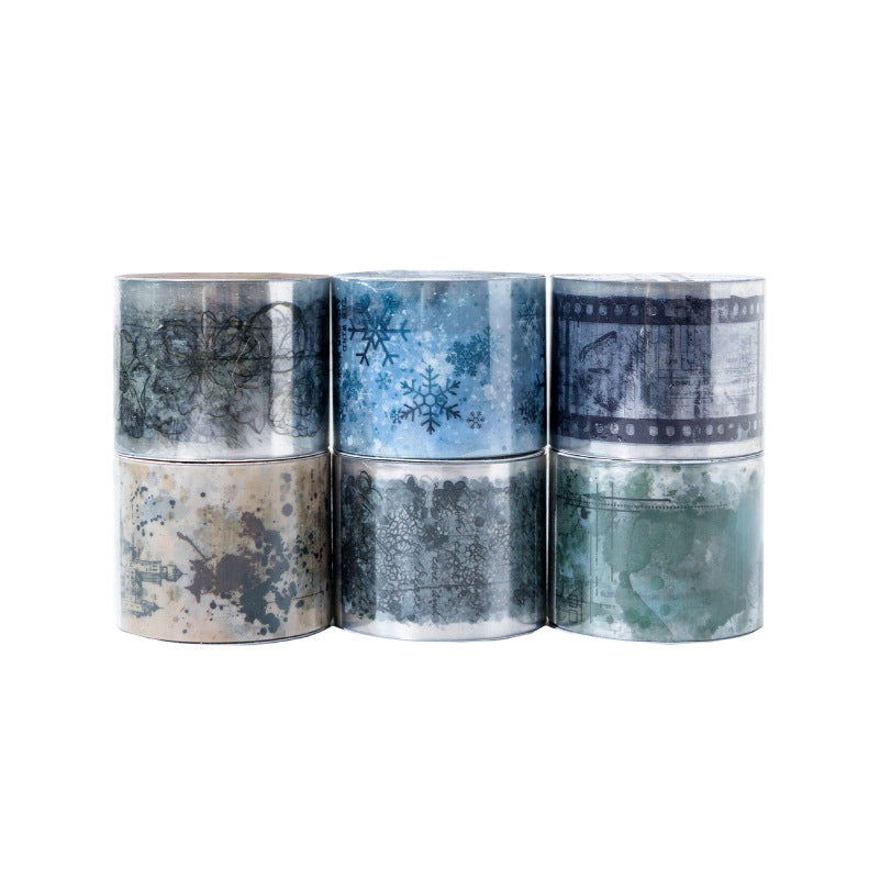 1 Roll Vintage Watercolor PET Tape ZJMH