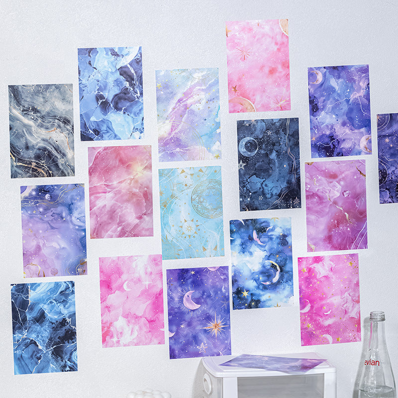14 Pcs Colored Washi and PET Stickers CYXH