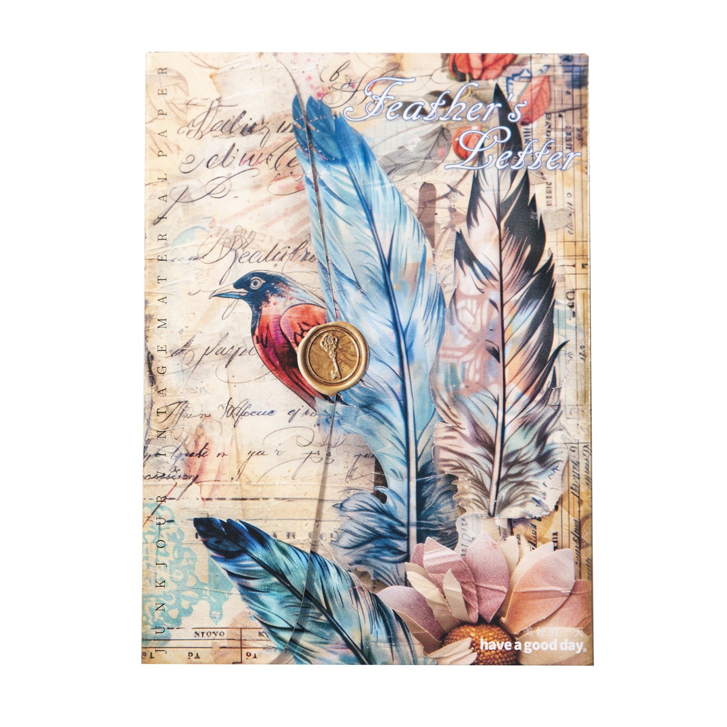 30 Pcs Feather Scrapbook Paper YMDX