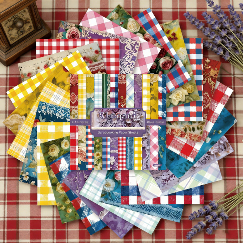 6 inch Elegant Scrapbook Paper Pad SKP609