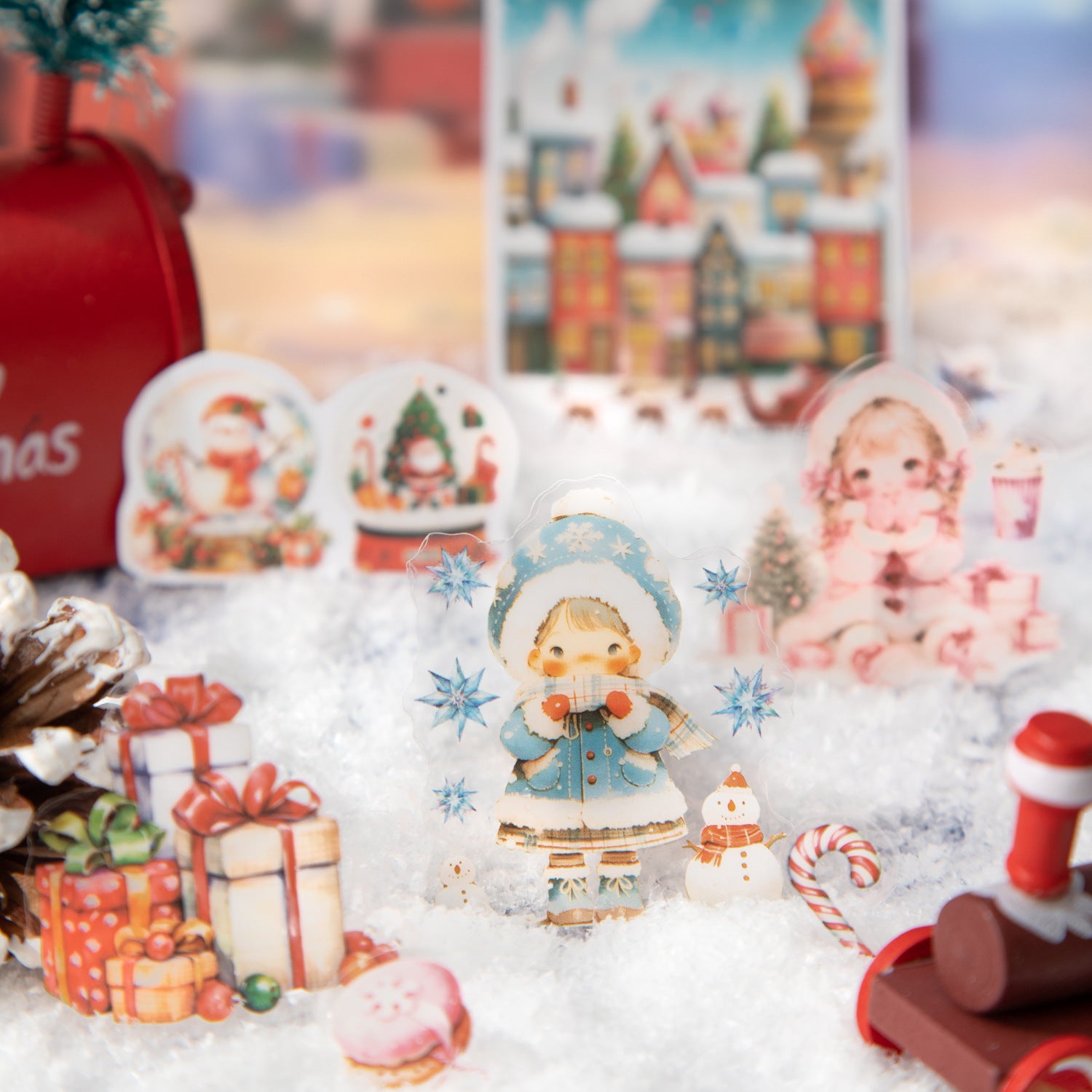 20 Pcs Christmas PET Stickers Book SDTJ