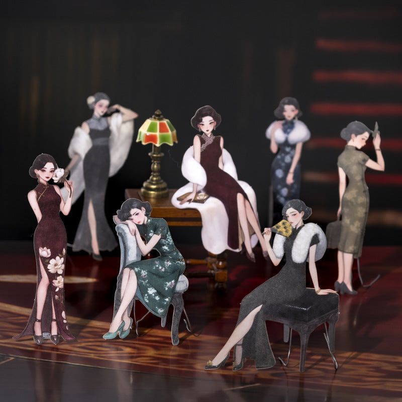 20 Pcs Classic Lady Stickers QJXL