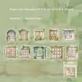 10 Pcs Windows Scrapbook Paper CDGS